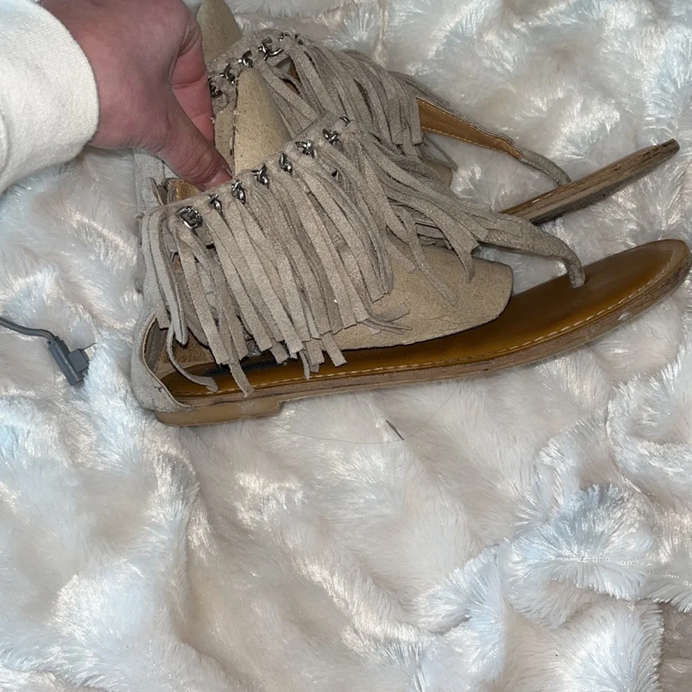Not Rated Fringe Sandals